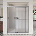 1100 Series 59 in. W x 71 in. H Framed Bypass Sliding Shower Doors