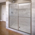 1100 Series 59 in. W x 71 in. H Framed Bypass Sliding Shower Doors