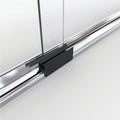 1200 Series 72 in. W x 76 in. H Semi-Frameless Bypass Sliding Shower Doors