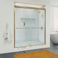 1200 Series 47 in. W x 70 in. H Semi-Frameless Bypass Sliding Shower Doors
