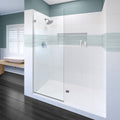 2100 Series 23 in. W x 76 in. H Frameless Shower Screen