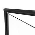 2200 Series 41 in. W x 76 in. H Semi-Frameless Swing Shower Door with Fixed Panel