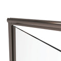 2200 Series 71 in. W x 76 in. H Semi-Frameless Swing Shower Door with Fixed Panel