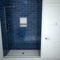 Redi Base® 30 In x 54 In Single Curb Tileable Shower Pan Base with Center Drain