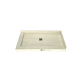 Redi Base® 30 In x 54 In Left Double Threshold Corner Tileable Shower Pan Base with Center Drain