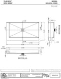 Redi Base® 30 In x 54 In Left Double Threshold Corner Tileable Shower Pan Base with Center Drain