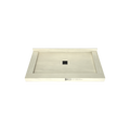 Redi Base® 30 In x 54 In Triple Curb Tileable Shower Pan Base with Center Drain