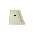 Redi Base® 30 In x 54 In Triple Curb Tileable Shower Pan Base with Center Drain