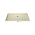 Redi Base® 30 In x 60 In Single Curb Tileable Shower Pan Base with Center Drain