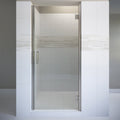3000 Series 34-9/16 in. W x 76 in. H Frameless Single Swing Shower Door