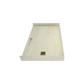 Redi Free® 33 In x 54 In Barrier Free Tileable Shower Pan Base with Right Drain
