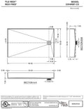 Redi Free® 33 In x 54 In Barrier Free Tileable Shower Pan Base with Right Drain