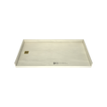 Redi Free® 33 In x 63 In Barrier Free Tileable Shower Pan Base with Left Drain