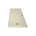 Redi Free® 33 In x 63 In Barrier Free Tileable Shower Pan Base with Left Drain
