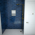 Redi Free® 33 In x 63 In Barrier Free Tileable Shower Pan Base with Right Drain