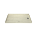 Redi Free® 33 In x 63 In Barrier Free Tileable Shower Pan Base with Right Drain