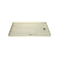 Redi Free® 33 In x 63 In Barrier Free Tileable Shower Pan Base with Right Drain