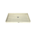 Redi Base® 34 In x 60 In Single Curb Tileable Shower Pan Base with Center Drain