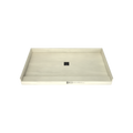 Redi Base® 34 In x 60 In Single Curb Tileable Shower Pan Base with Center Drain