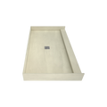 Redi Base® 34 In x 60 In Single Curb Tileable Shower Pan Base with Center Drain