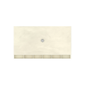 Redi Base® 34 In x 60 In Right Double Threshold Corner Tileable Shower Pan Base with Center Drain