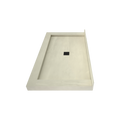 Redi Base® 34 In x 60 In Triple Curb Tileable Shower Pan Base with Center Drain