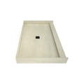 Redi Base® 37 In x 60 In Single Curb Tileable Shower Pan Base with Center Drain