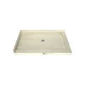 Redi Base® 37 In x 60 In Right Double Threshold Corner Tileable Shower Pan Base with Center Drain