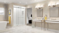4000 Series 60 in. W x 76 in. H Semi-Frameless Bypass Sliding Shower Doors