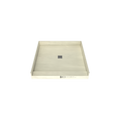 Redi Base® 42 In x 42 In Single Curb Tileable Shower Pan Base with Center Drain