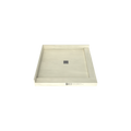 Redi Base® 42 In x 42 In Right Double Threshold Corner Tileable Shower Pan Base with Center Drain