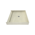 Redi Base® 42 In x 48 In Single Curb Tileable Shower Pan Base with Center Drain