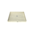 Redi Base® 42 In x 48 In Single Curb Tileable Shower Pan Base with Center Drain