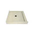 Redi Base® 42 In x 48 In Right Double Threshold Corner Tileable Shower Pan Base with Center Drain