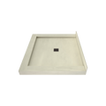 Redi Base® 42 In x 48 In Triple Curb Tileable Shower Pan Base with Center Drain