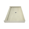 Redi Base® 42 In x 66 In Single Curb Tileable Shower Pan Base with Center Drain