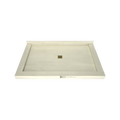 Redi Base® 42 In x 66 In Triple Curb Tileable Shower Pan Base with Center Drain