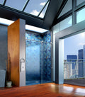 4600 Series 47 in. W x 76 in. H Frameless Sliding Shower Door with Fixed Panel