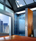 4600 Series 59 in. W x 76 in. H Frameless Sliding Shower Door with Fixed Panel