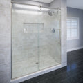 4600 Series 47 in. W x 76 in. H Frameless Sliding Shower Door with Fixed Panel