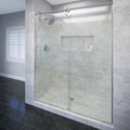 4600 Series 59 in. W x 76 in. H Frameless Sliding Shower Door with Fixed Panel