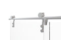 4600 Series 59 in. W x 76 in. H Frameless Sliding Shower Door with Fixed Panel
