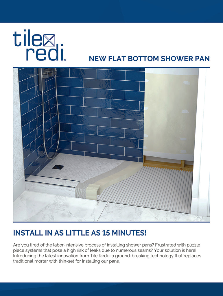 Flat Bottom Shower Pans