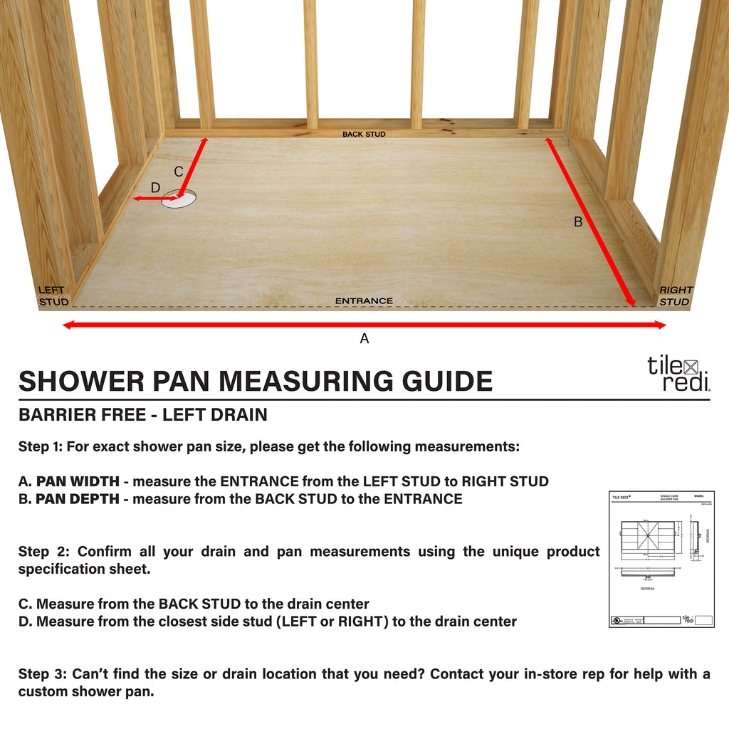 Barrier Free - Left Drain
