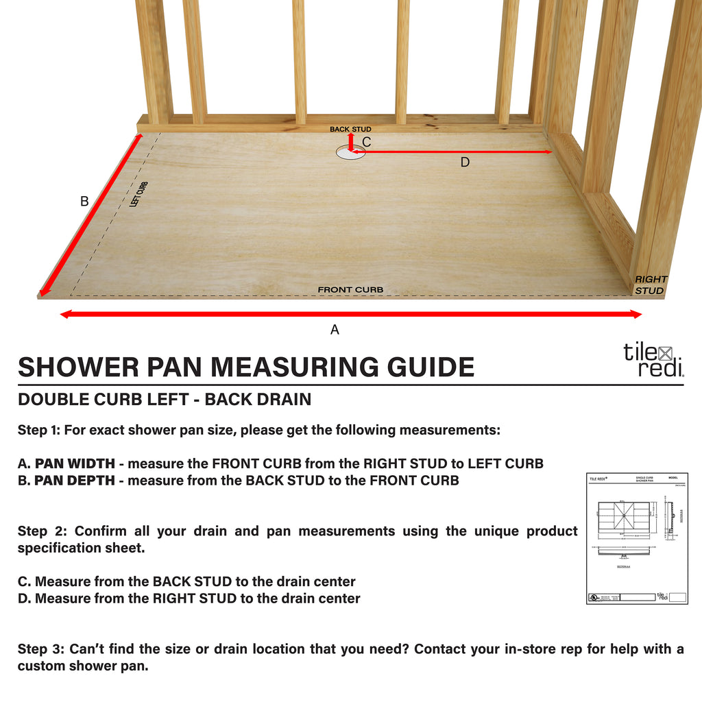Double Curb Left - Back Drain