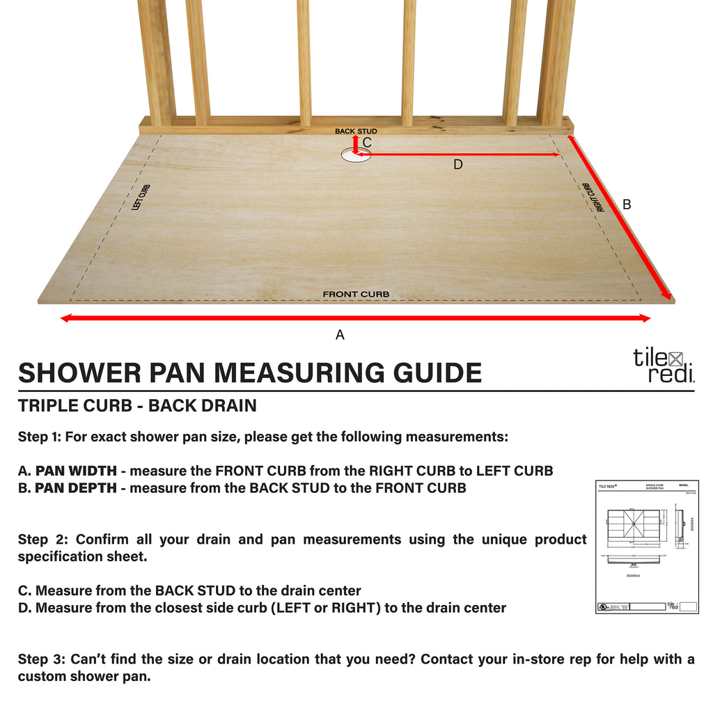 Triple Curb - Back Drain