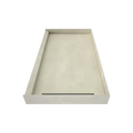 WonderFall Trench® 32 In x 48 In Single Curb Shower Pan with Right Drain and Linear Tileable Drain Grate