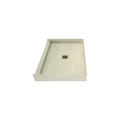 Redi Base® 30 In x 42 In Single Curb Tileable Shower Pan Base with Center Drain