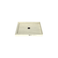 Redi Base® 30 In x 42 In Left Double Threshold Corner Tileable Shower Pan Base with Center Drain