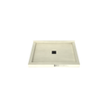 Redi Base® 30 In x 42 In Triple Curb Tileable Shower Pan Base with Center Drain